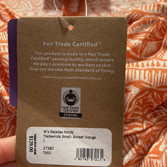 NWT! Patagonia Bajadas Hoody in sunset orange - Picture 2 of 4